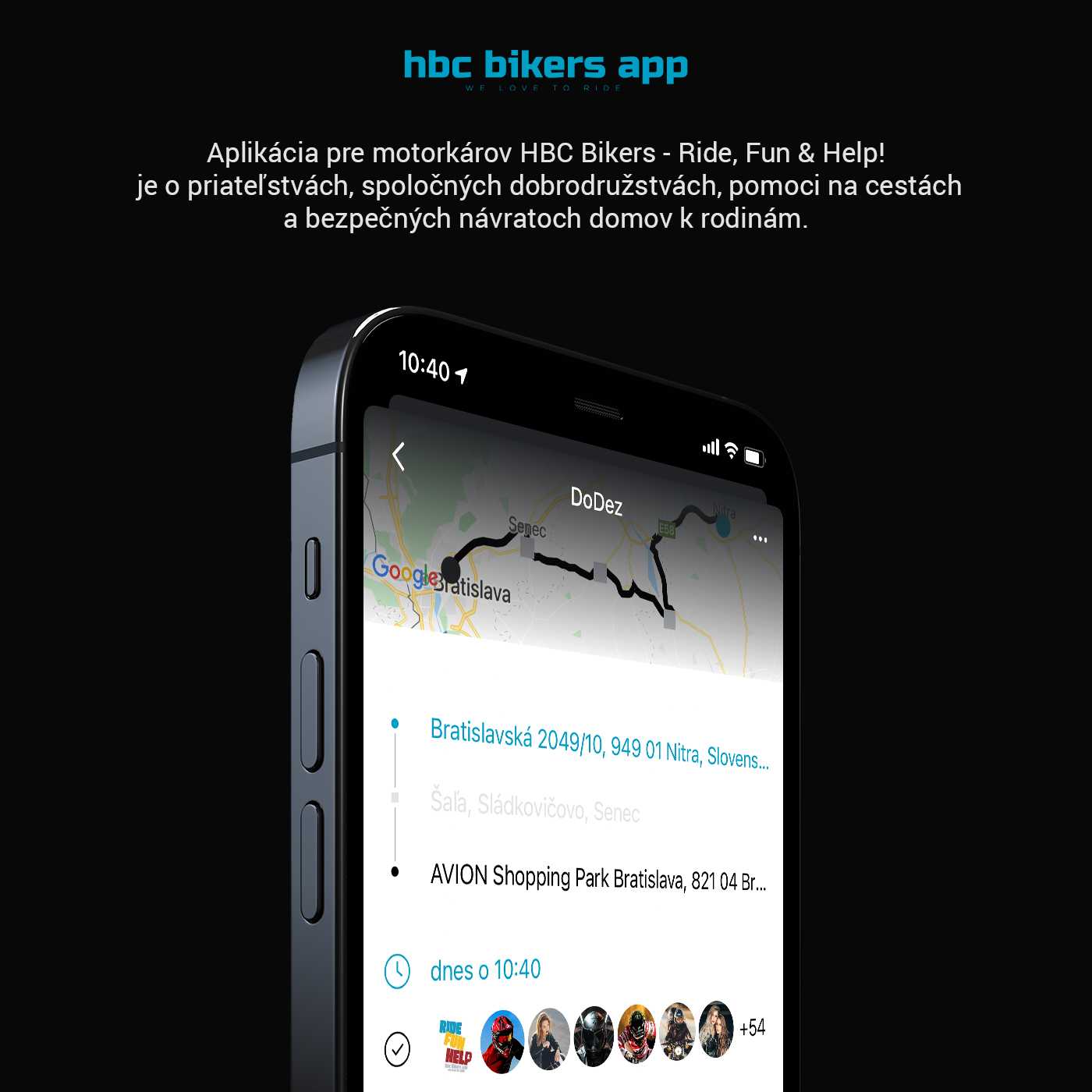 Aplikácia pre motorkárov HBC Bikers App