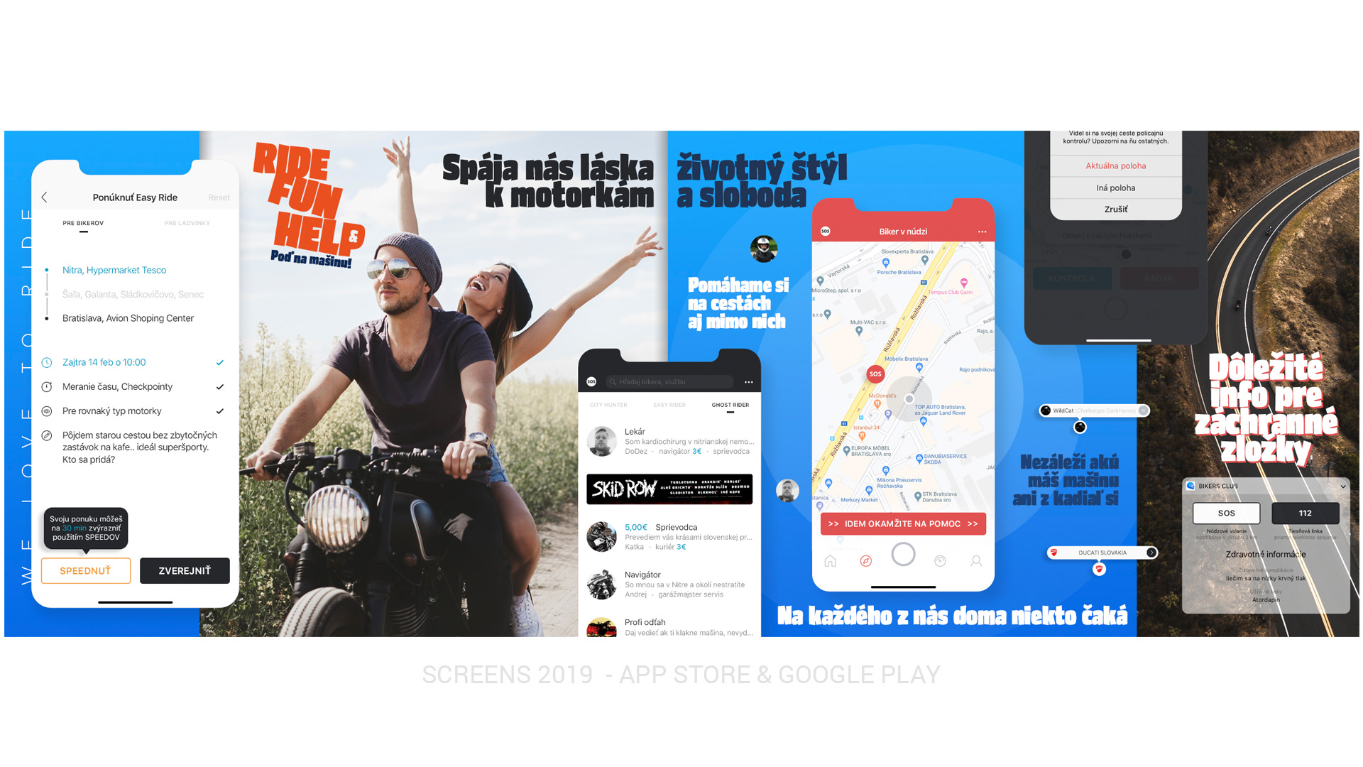 Aplikácia pre motorkárov HBC Bikers App